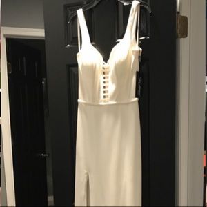 white prom dress